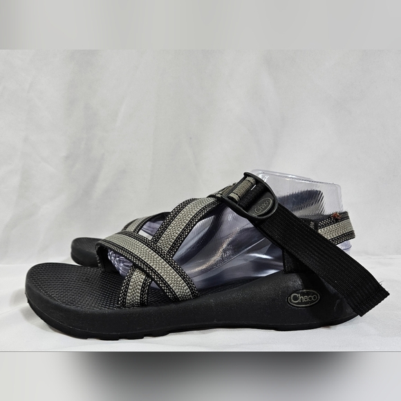 Chaco Z1 black grey sandals men's size 12 - Picture 5 of 12